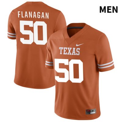 Texas Longhorns Men's #50 Michael Flanagan Authentic Orange NIL 2022 College Football Jersey KSB56P7A